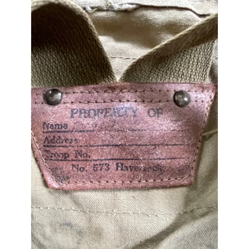 Vintage Boy Scouts of America No. 573 Haversack By Diamond Brand Canvas Backpack